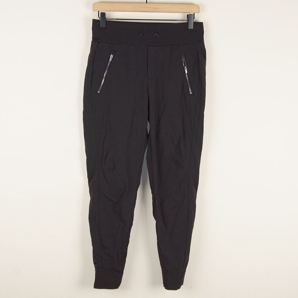 Athleta North Trekki Black Jogger Pants Womens Sz 2